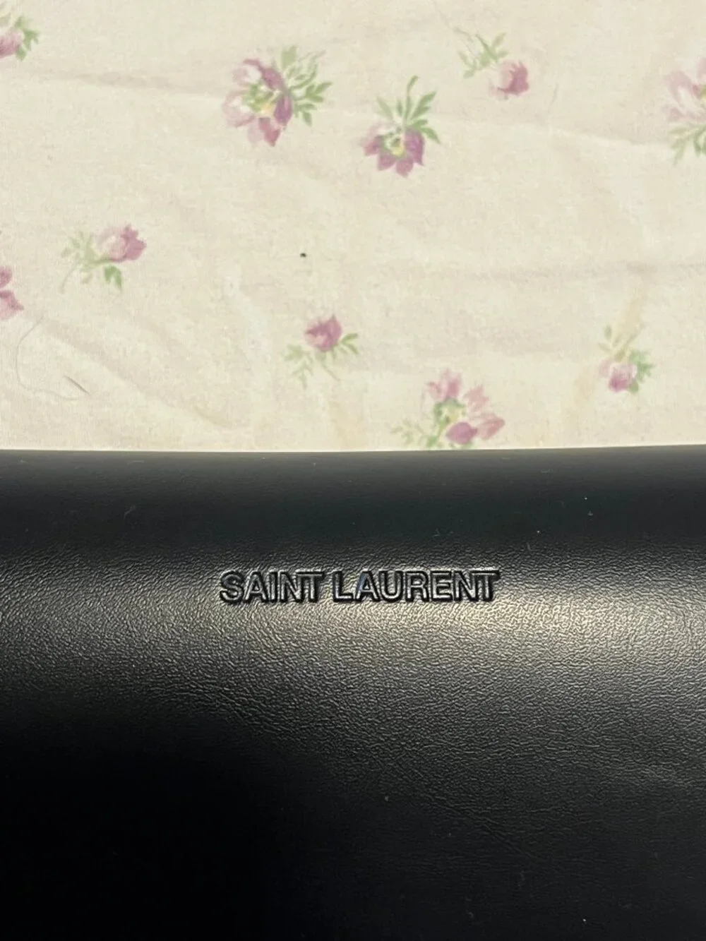 Authentic Saint Laurent Designer Sunglasses with Case Dust Cloth Tortoise Shell